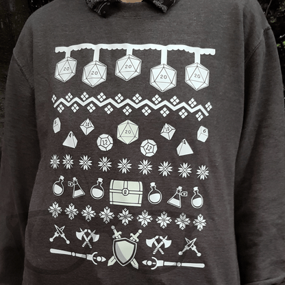 DnD Fantasy RPG Christmas Sweater - Mini Geek Boutique