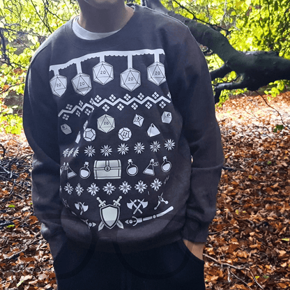 DnD Fantasy RPG Christmas Sweater - Mini Geek Boutique