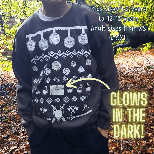 DnD Fantasy RPG Christmas Sweater - Mini Geek Boutique