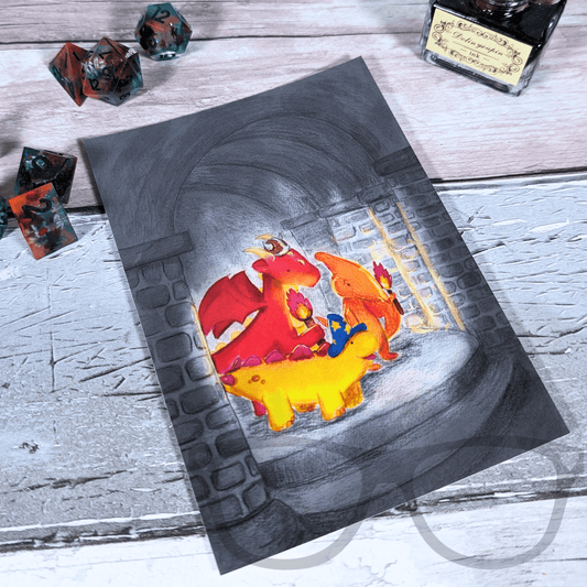 Fantasy Adventure Postcard – Derek & Irene Issue 2 Cover - Mini Geek Boutique
