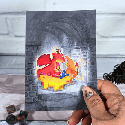 Fantasy Adventure Postcard – Derek & Irene Issue 2 Cover - Mini Geek Boutique