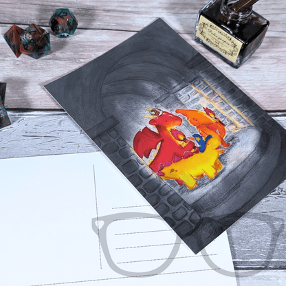 Fantasy Adventure Postcard – Derek & Irene Issue 2 Cover - Mini Geek Boutique