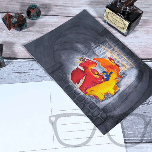 Fantasy Adventure Postcard – Derek & Irene Issue 2 Cover - Mini Geek Boutique