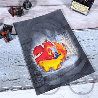 Fantasy Adventure Postcard – Derek & Irene Issue 2 Cover - Mini Geek Boutique