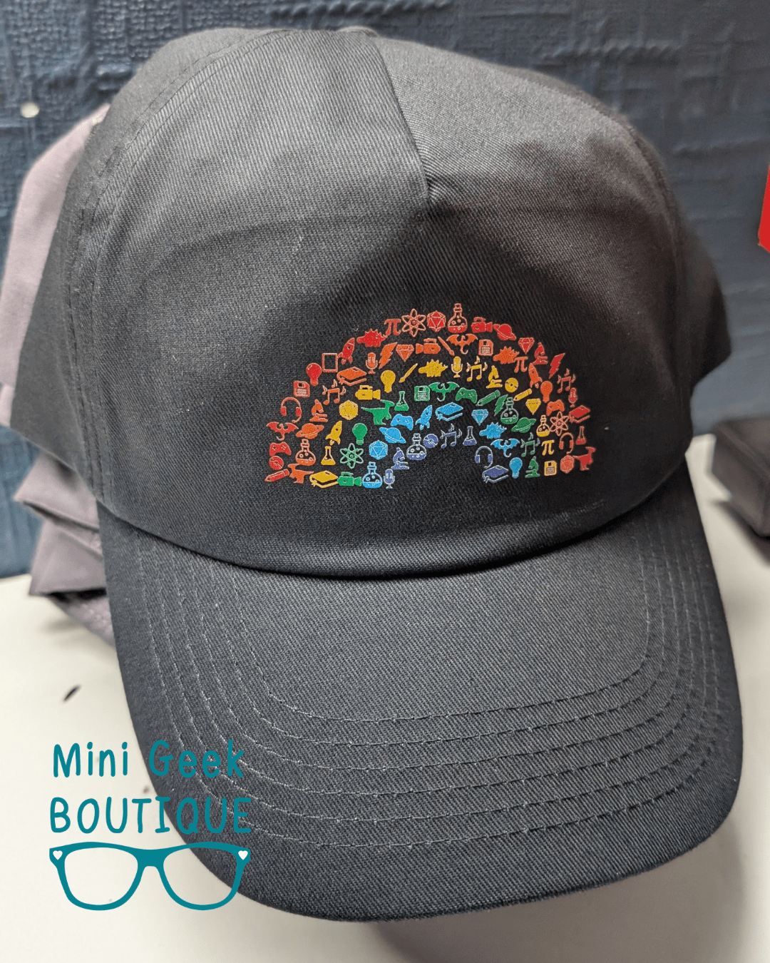 Geek and Proud black cotton Cap - Mini Geek Boutique