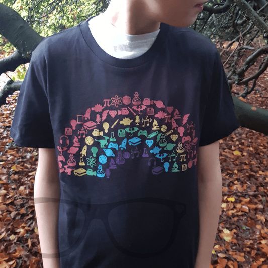 Geek Pride Rainbow T-shirt – Show Off Your Geeky Passions in Style - Mini Geek Boutique