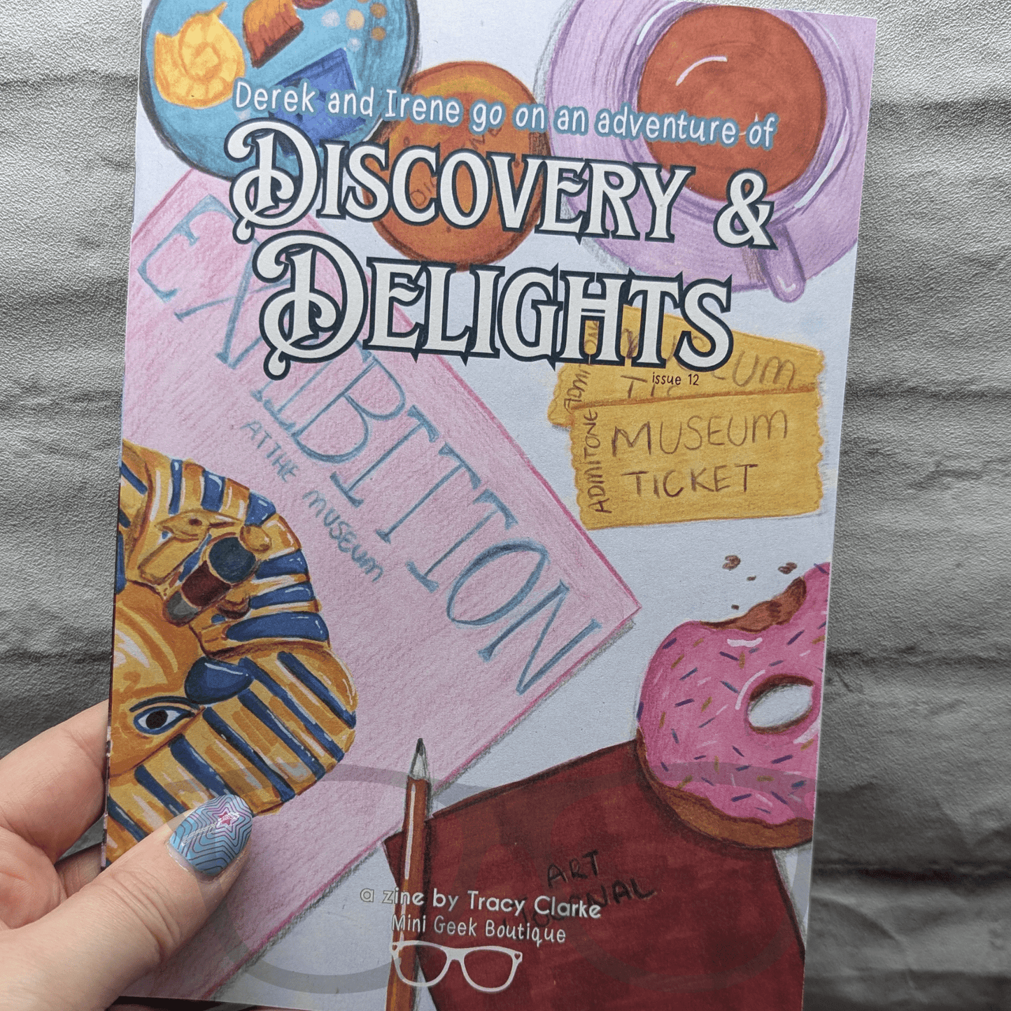 Issue 12 an adventure of discovery and delights dinosaur zine - Mini Geek Boutique
