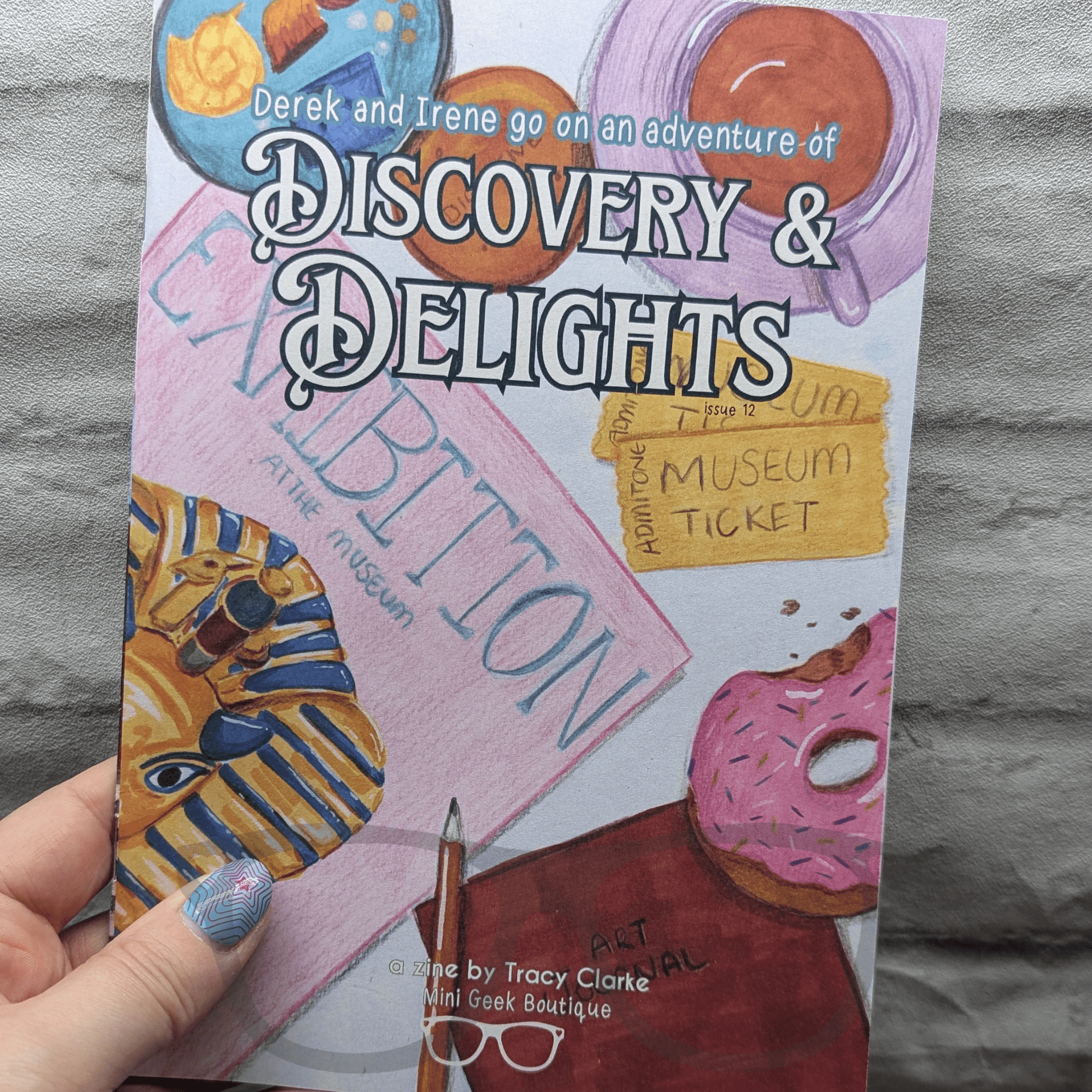 Issue 12 an adventure of discovery and delights dinosaur zine - Mini Geek Boutique