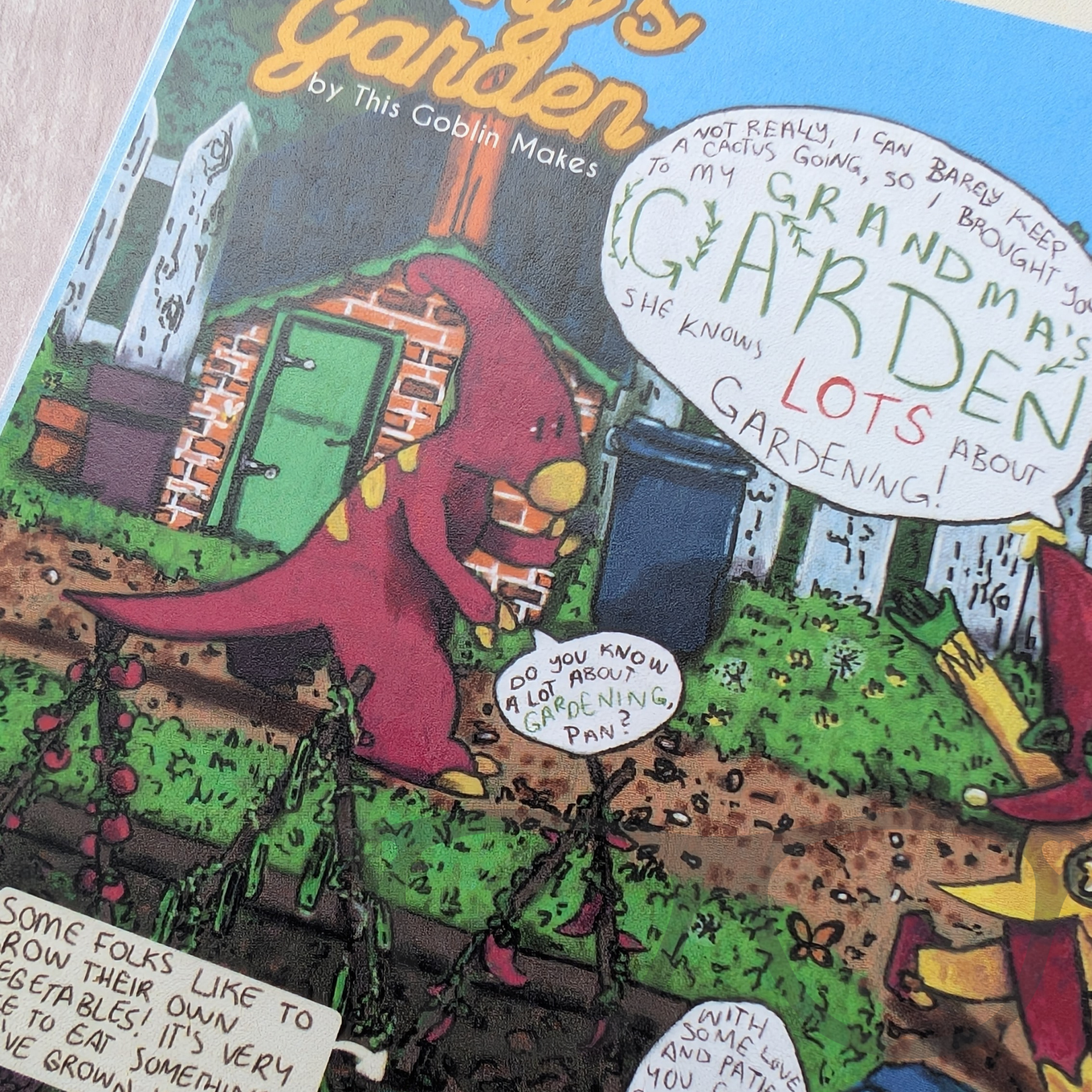 Issue 13 Derek and Irene go on a Gardening Adventure Zine - Mini Geek Boutique