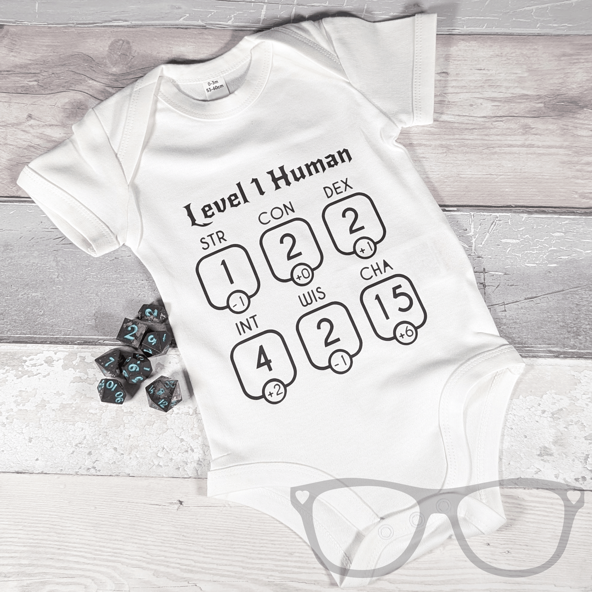 Level 1 Human Baby Bodysuit – The Perfect Gift for Geeky Parents - Mini Geek Boutique