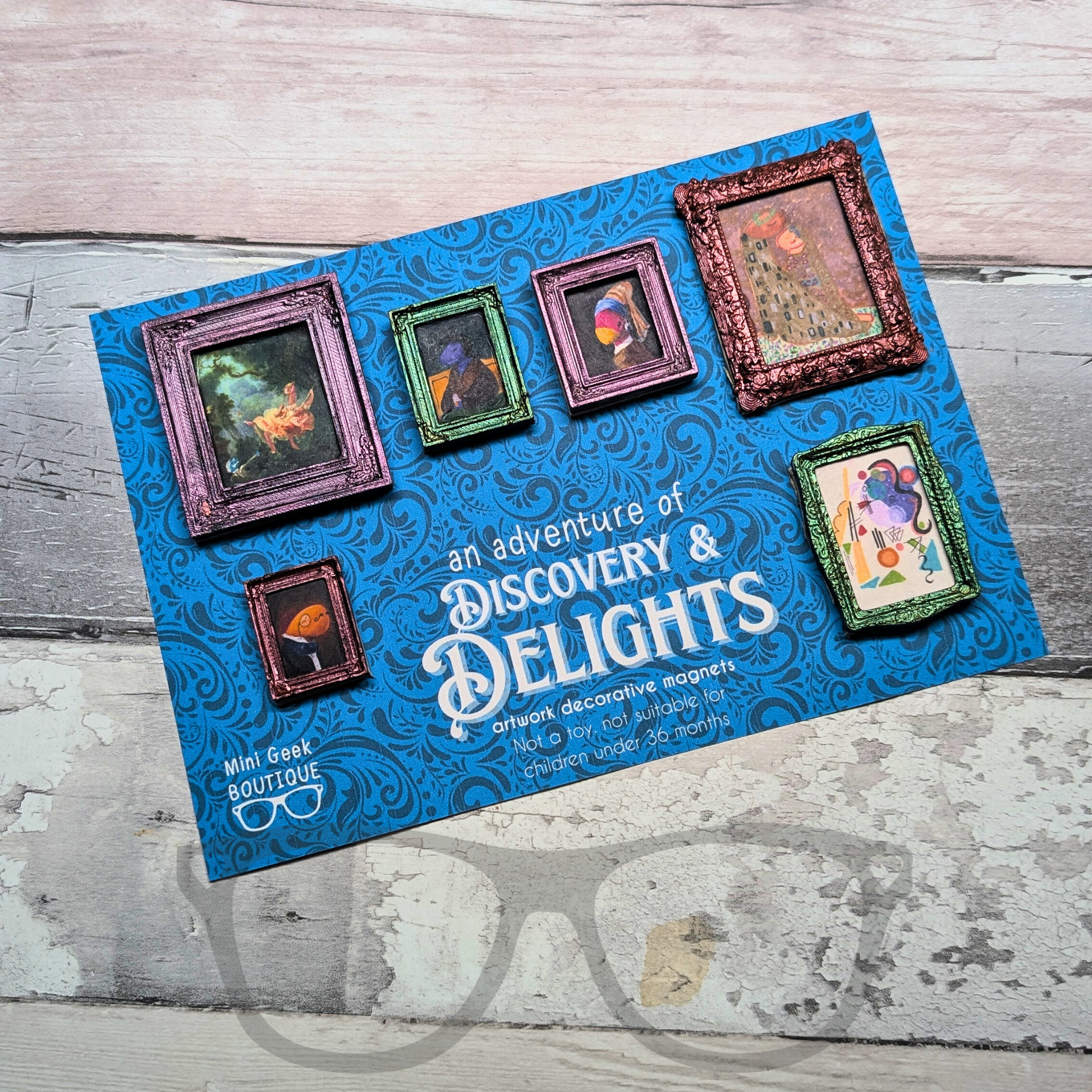 Magnetic Dinosaur Artworks - Mini Geek Boutique