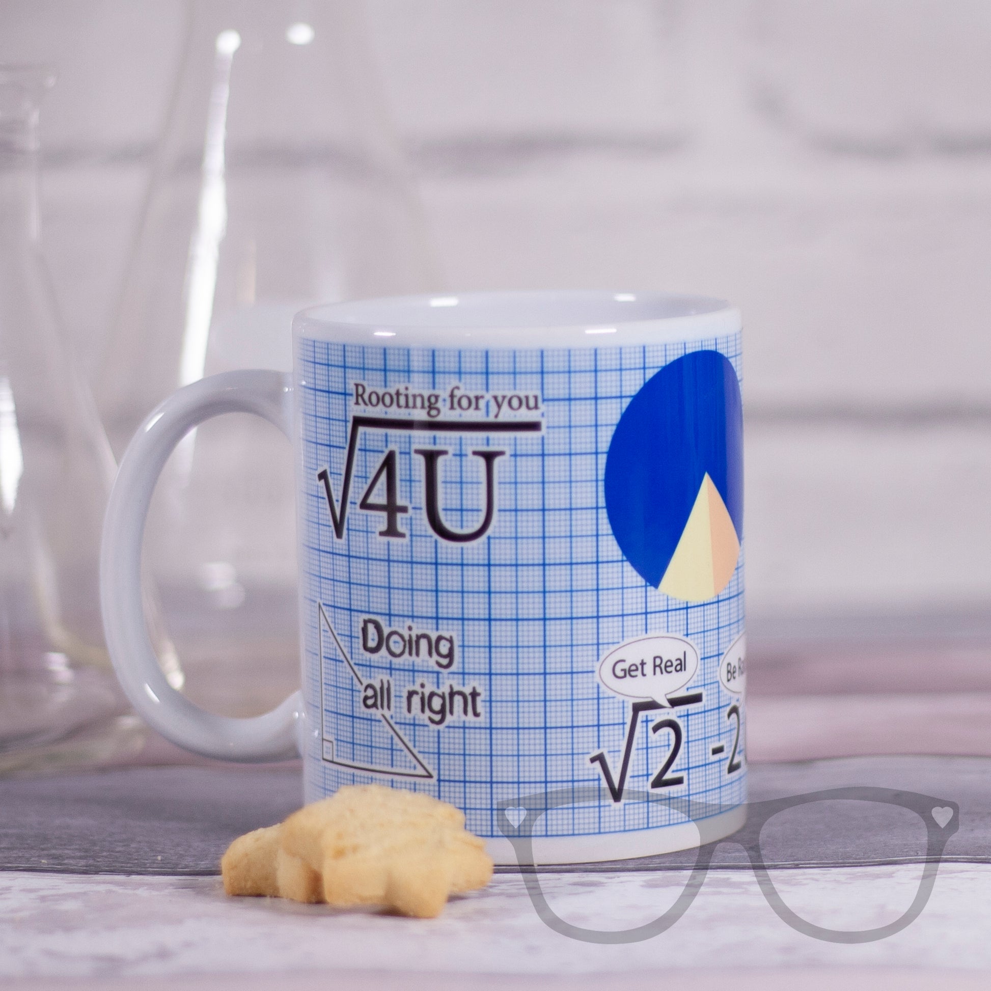 ceramic mug with maths puns