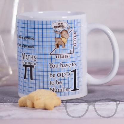 Maths pun ceramic mug, fun gift for maths nerds