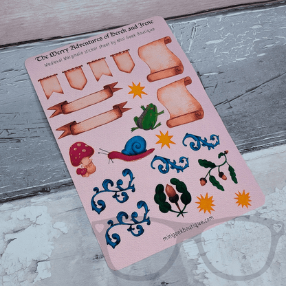 Merry Adventures Sticker Sheet - Mini Geek Boutique