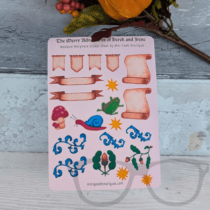 Merry Adventures Sticker Sheet - Mini Geek Boutique