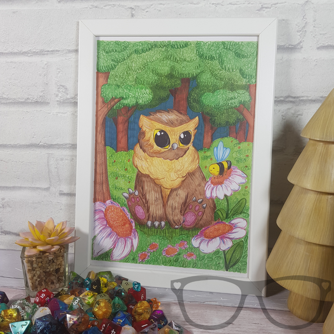 Owlbear Art Print - Mini Geek Boutique