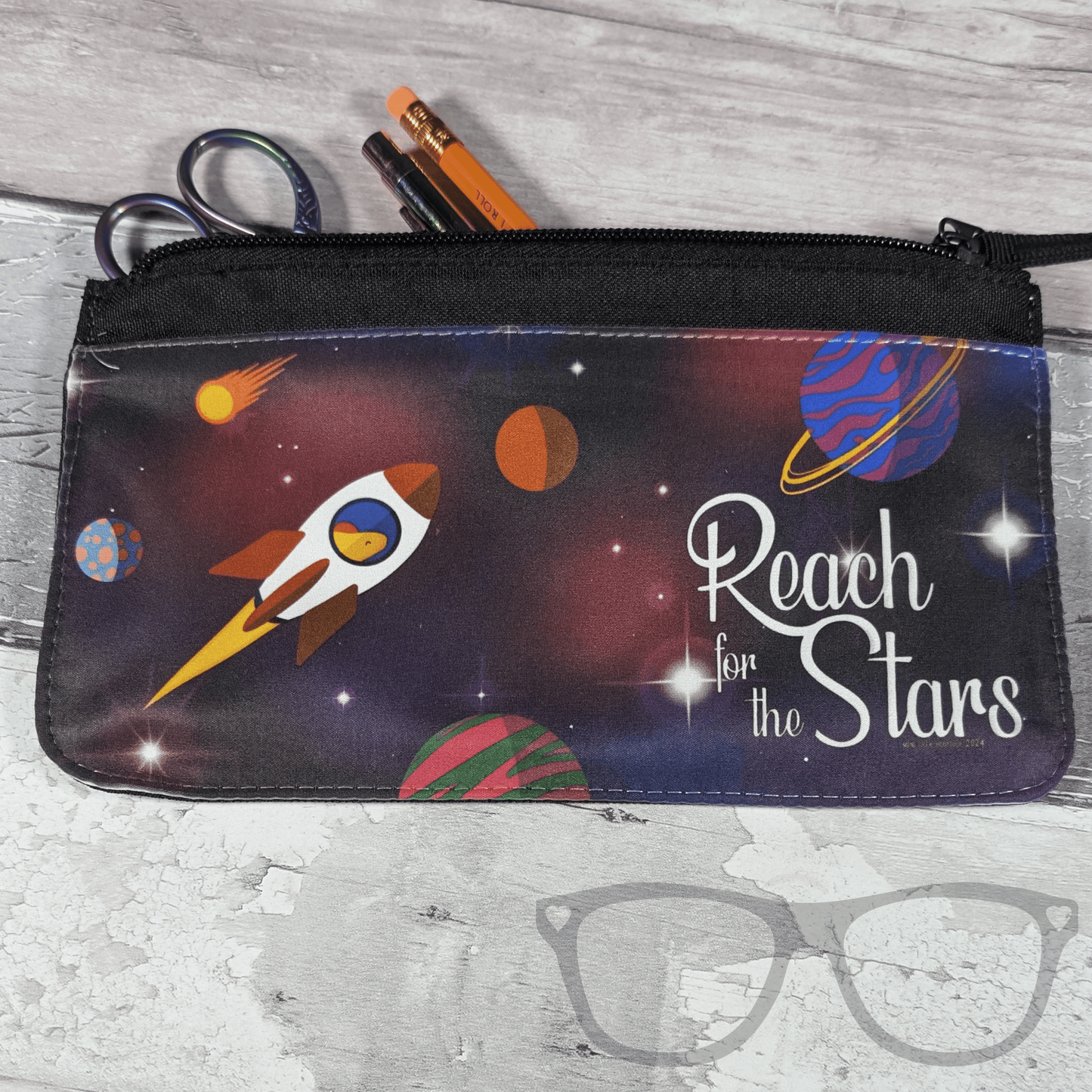 Pencil Case - Reach for the Stars - Mini Geek Boutique