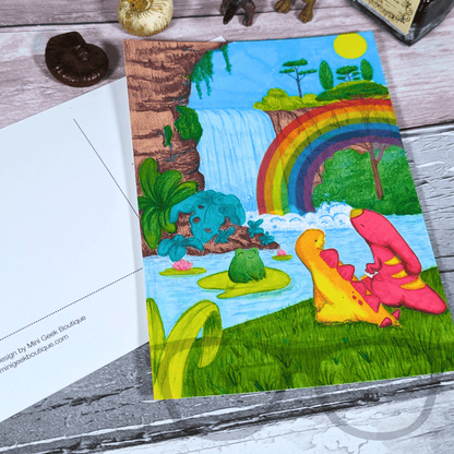 Rainbow Postcard - Mini Geek Boutique
