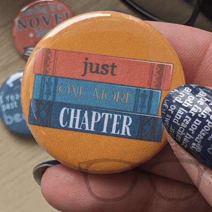 Reading 4 x 38mm badge set - Mini Geek Boutique