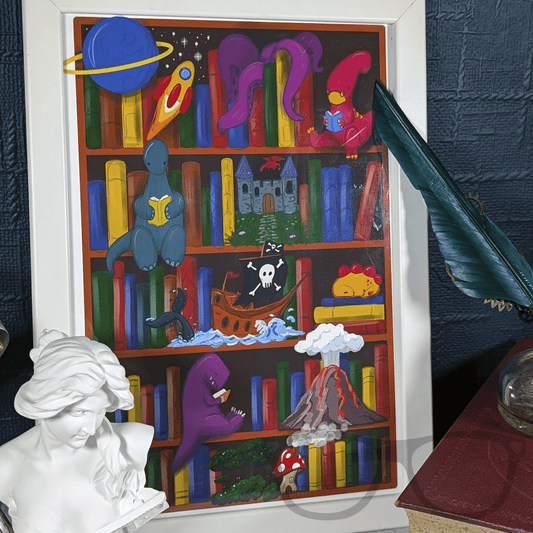 Reading is Magic A4 print - Mini Geek Boutique
