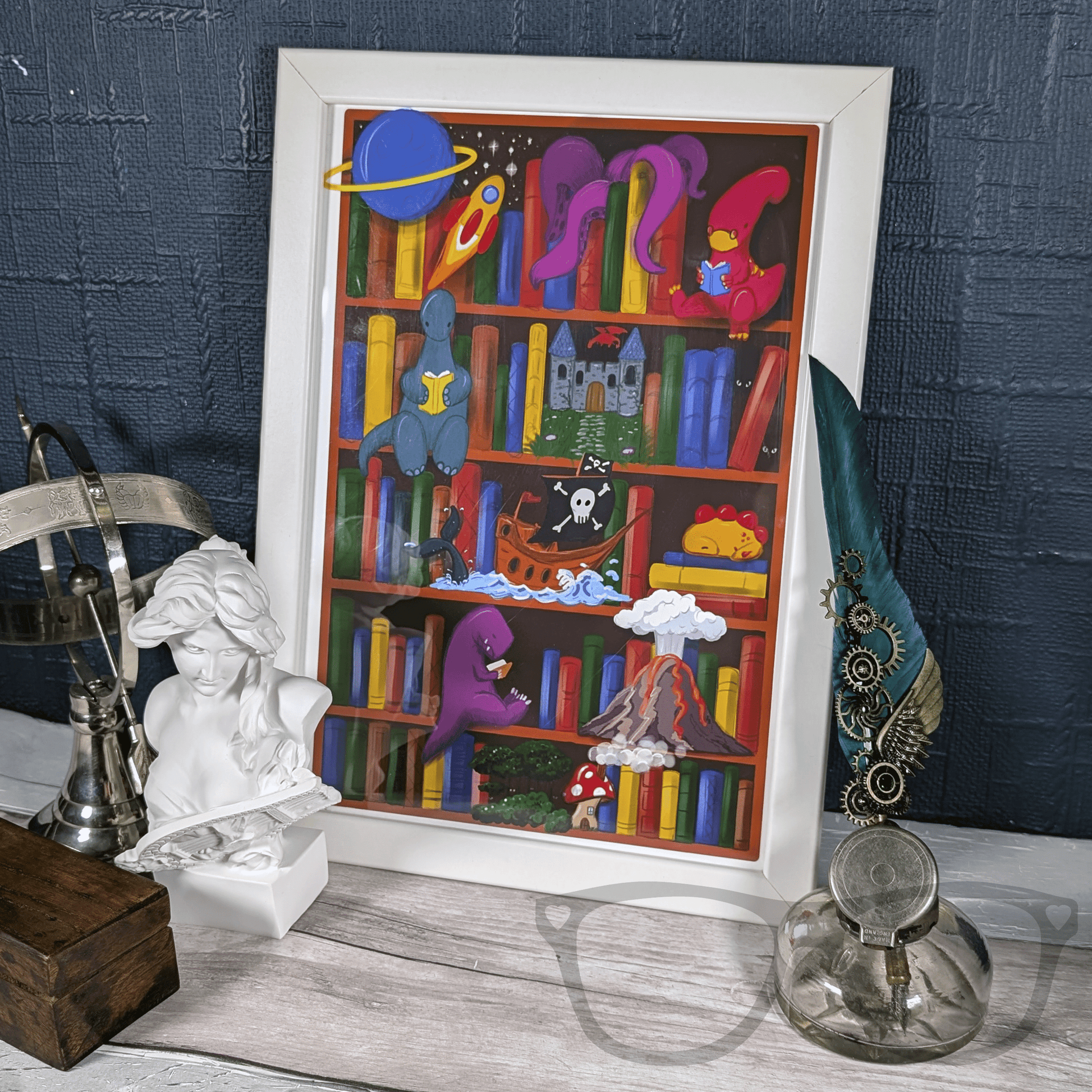 Reading is Magic A4 print - Mini Geek Boutique