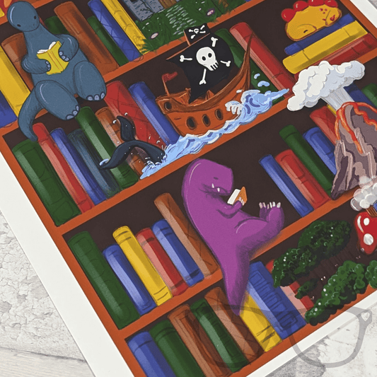 Reading is Magic A4 print - Mini Geek Boutique