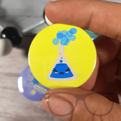 Science 38mm badge set - Mini Geek Boutique