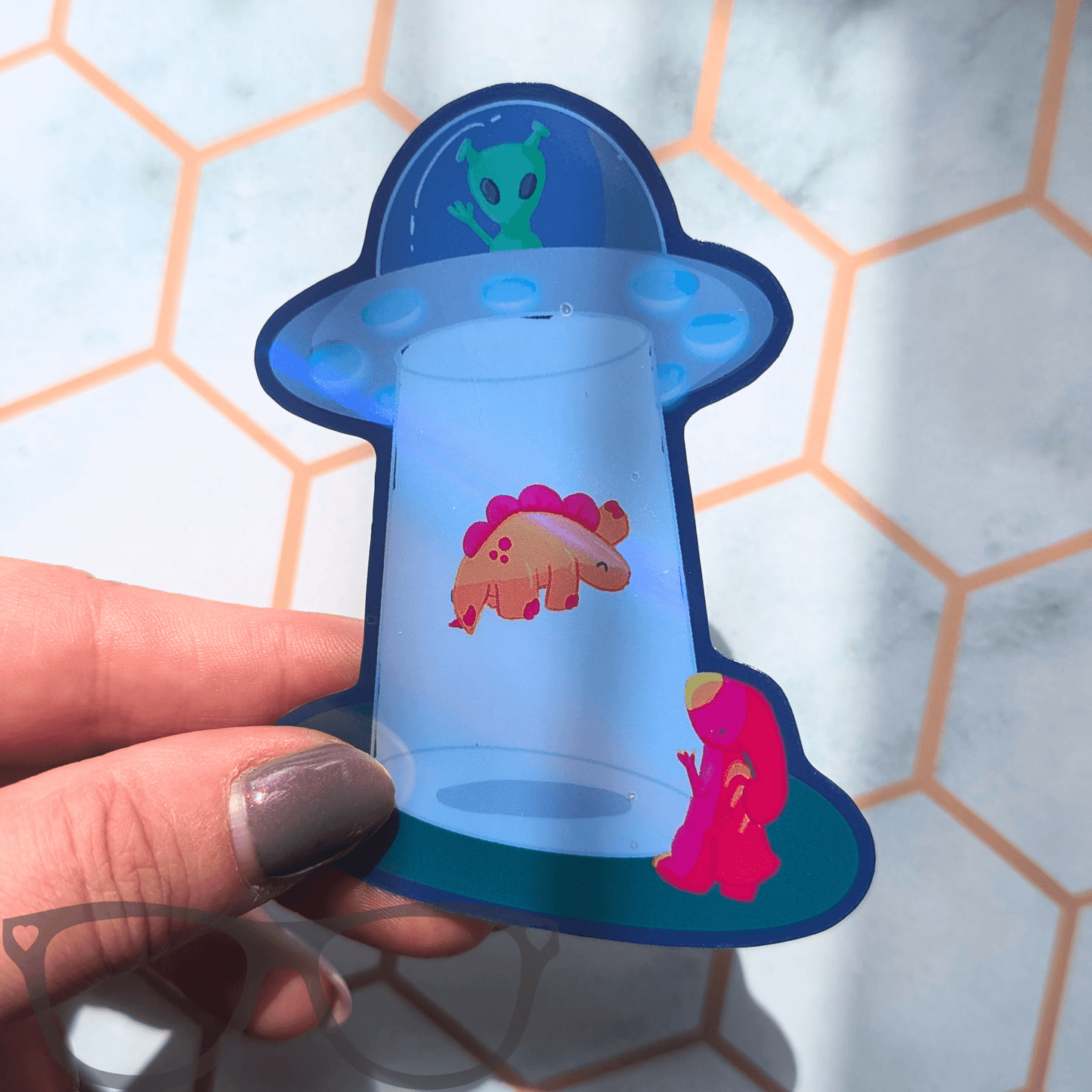 See you later! Holographic Die Cut UFO vinyl sticker - Mini Geek Boutique