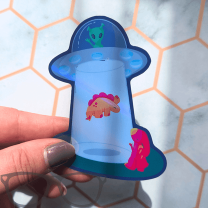 See you later! Holographic Die Cut UFO vinyl sticker - Mini Geek Boutique