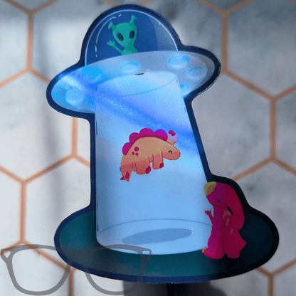 See you later! Holographic Die Cut UFO vinyl sticker - Mini Geek Boutique