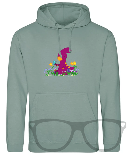 Spring time Dinosaur Hoodie with Irene the Parasaurolophus - Mini Geek Boutique