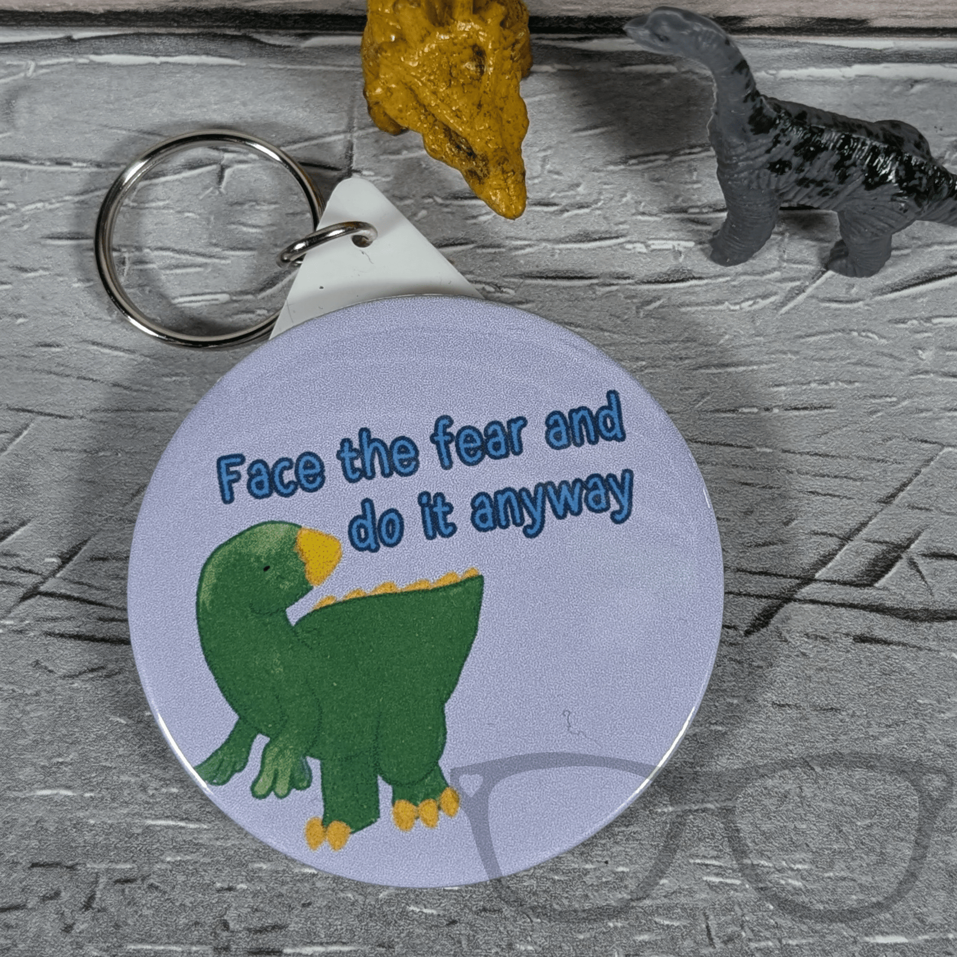 Steve "face the Fear" 58mm Badge or Keyring - Mini Geek Boutique