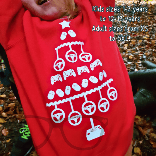Video Game Christmas Sweater - Mini Geek Boutique