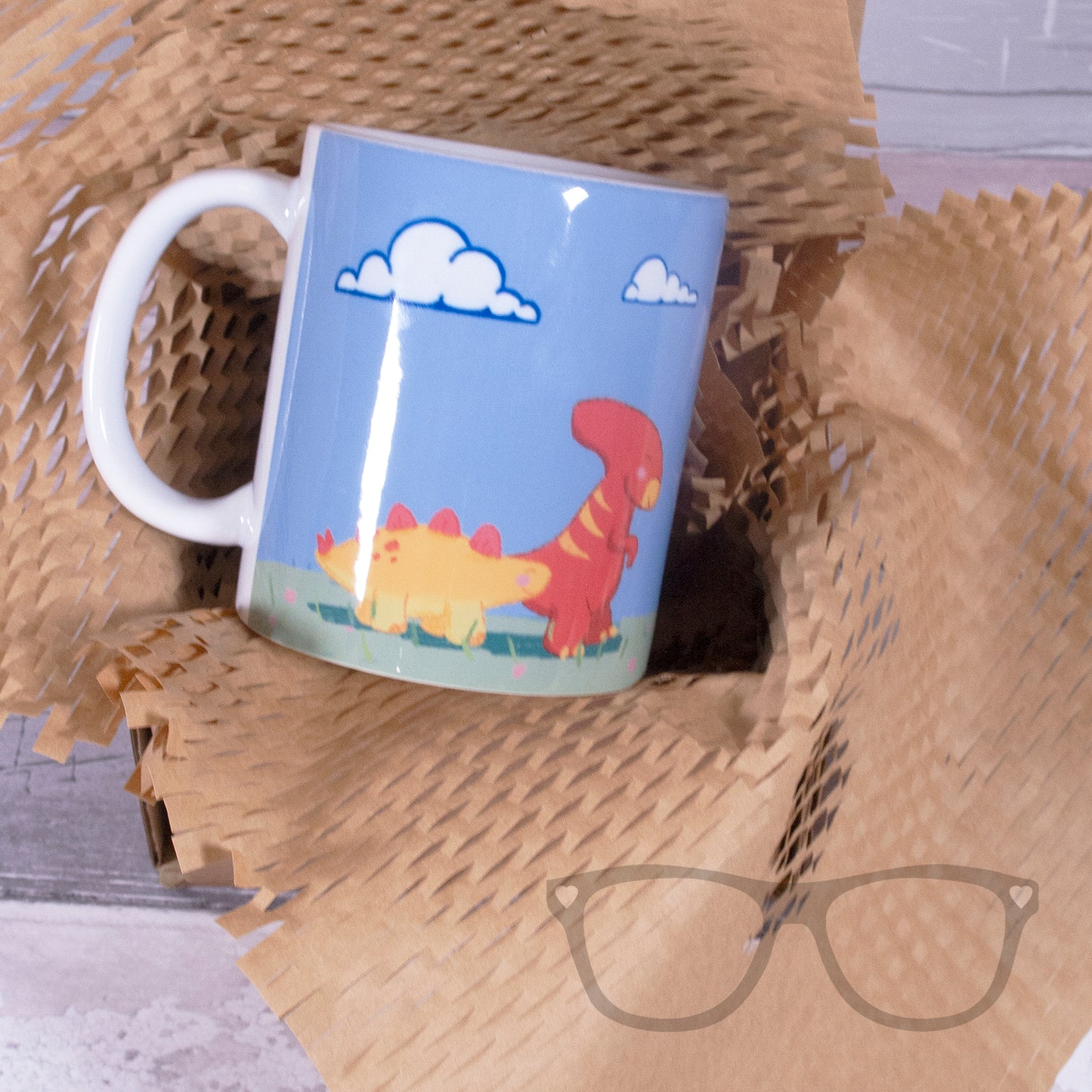 Dinosaur Adventure Mug in eco friendly packaging