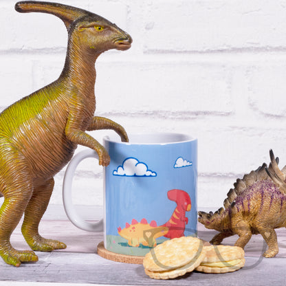 Dinosaur Adventure Mug with dinosaurs