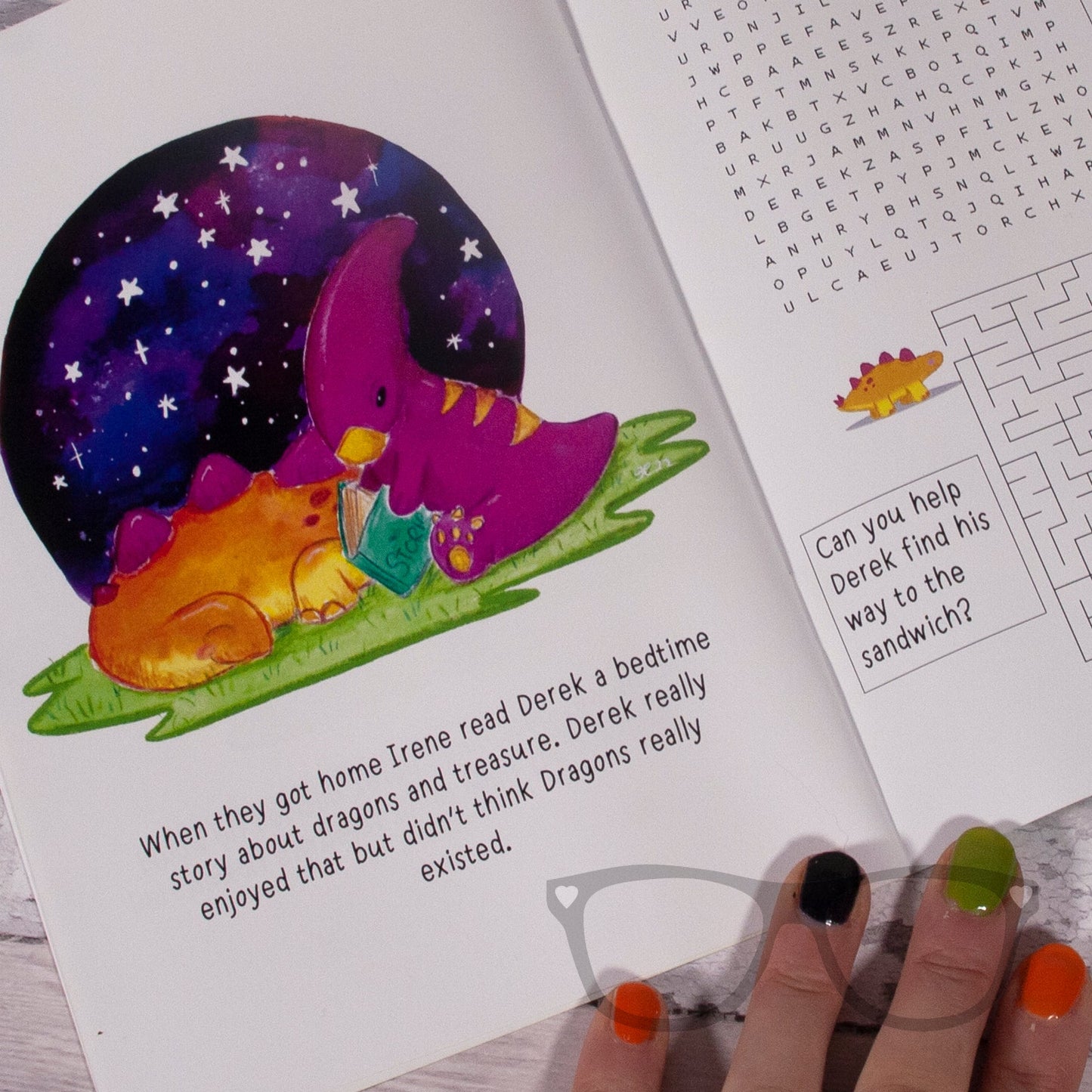 Dinosaur Adventure Zine Issue 1 | Derek & Irene's Fun Story, Colouring Pages & Puzzles | Dinosaur Activity Book for Kids - Mini Geek Boutique