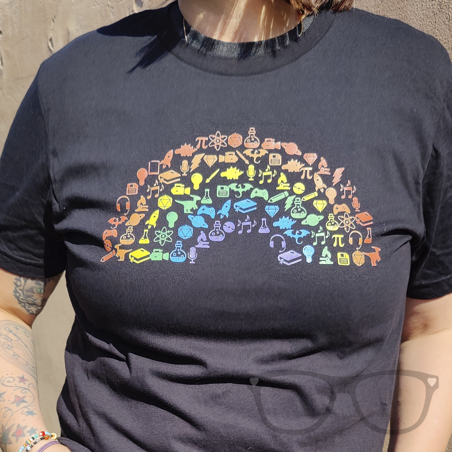 Geek and Proud Rainbow T-shirt - Mini Geek Boutique