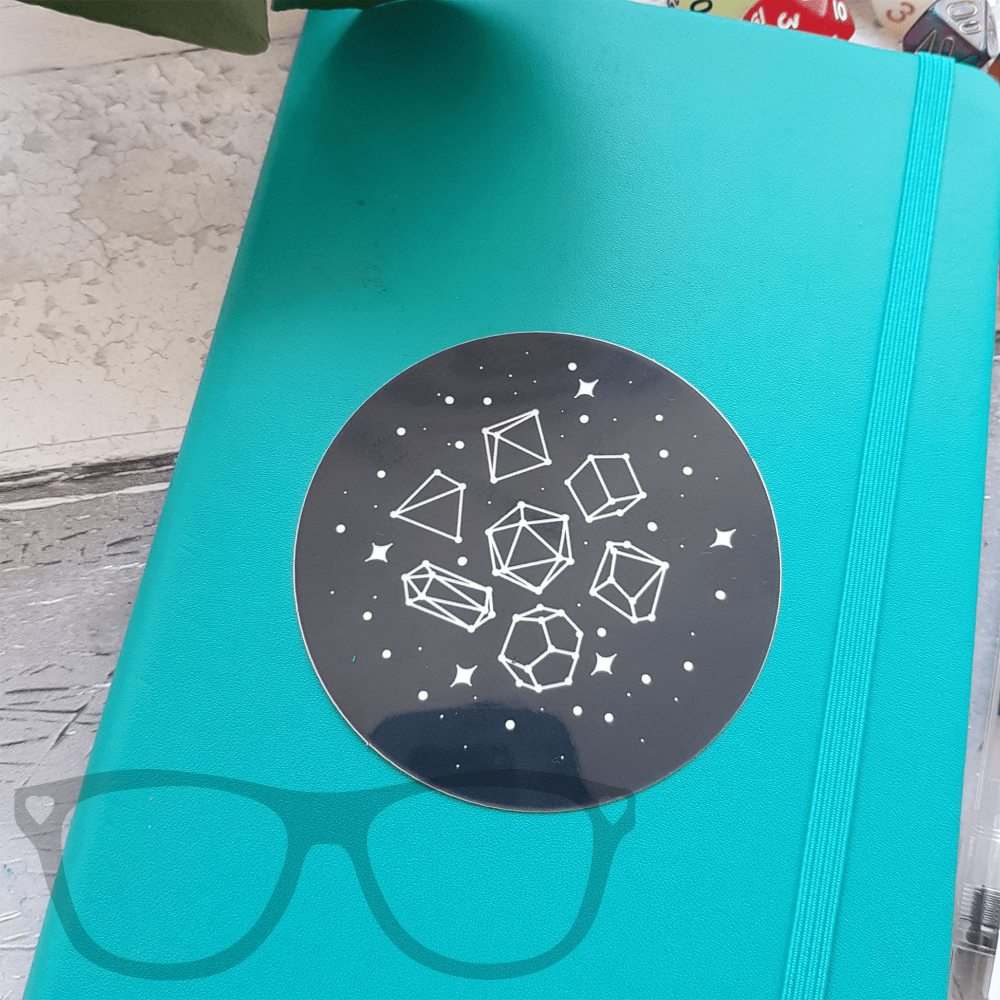 Glow in the Dark Dice Constellations Sticker - Mini Geek Boutique