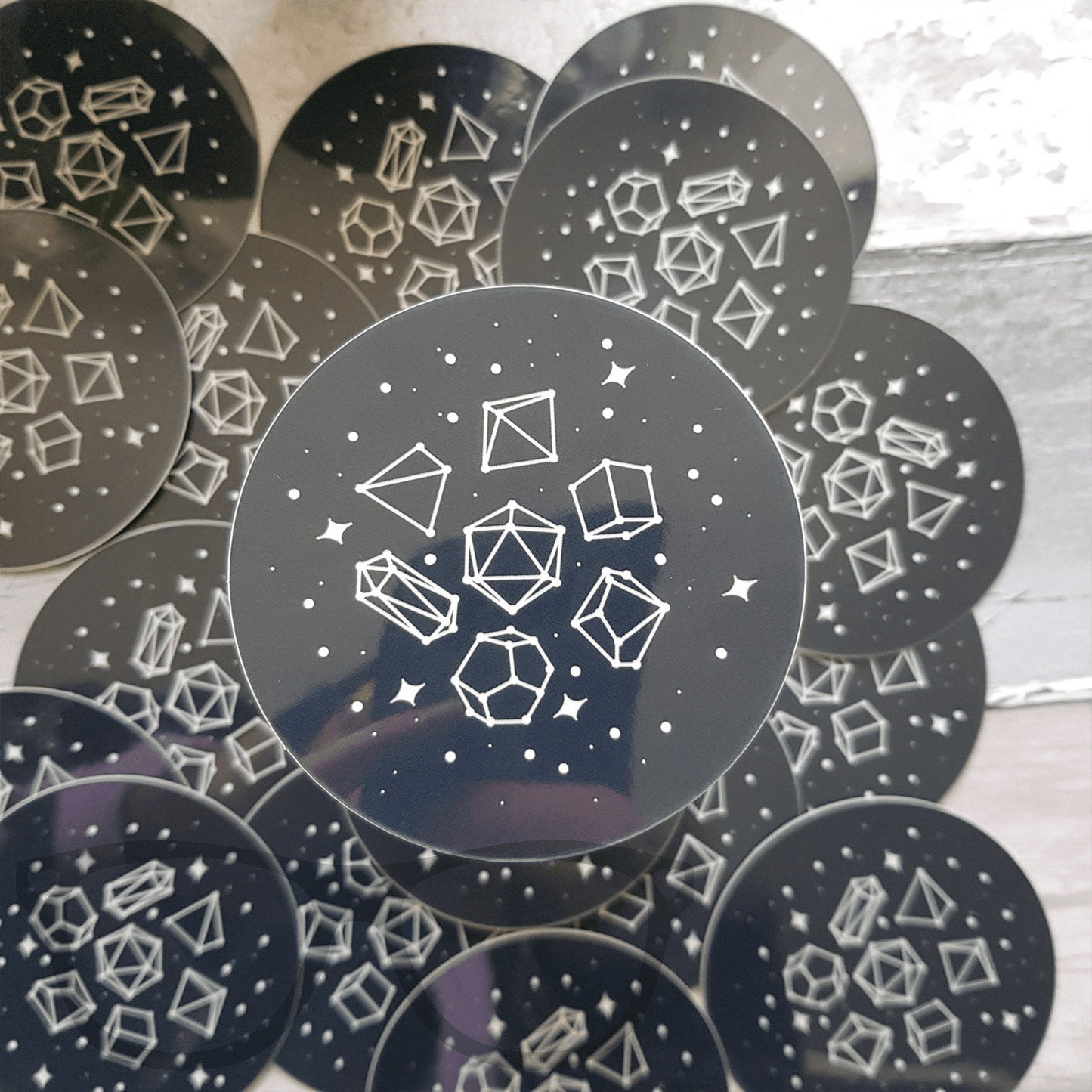 Glow in the Dark Dice Constellations Sticker - Mini Geek Boutique