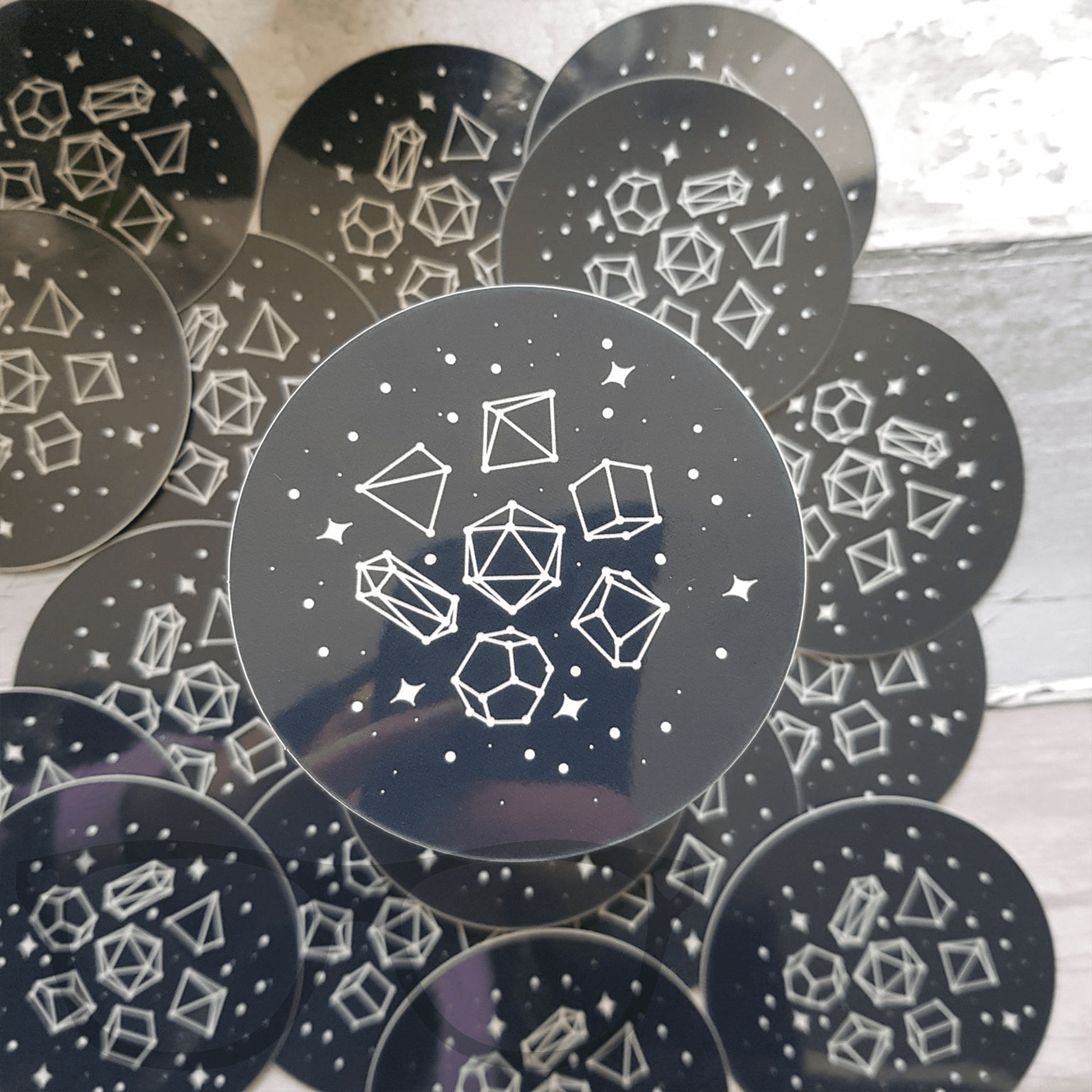 Glow in the Dark Dice Constellations Sticker - Mini Geek Boutique