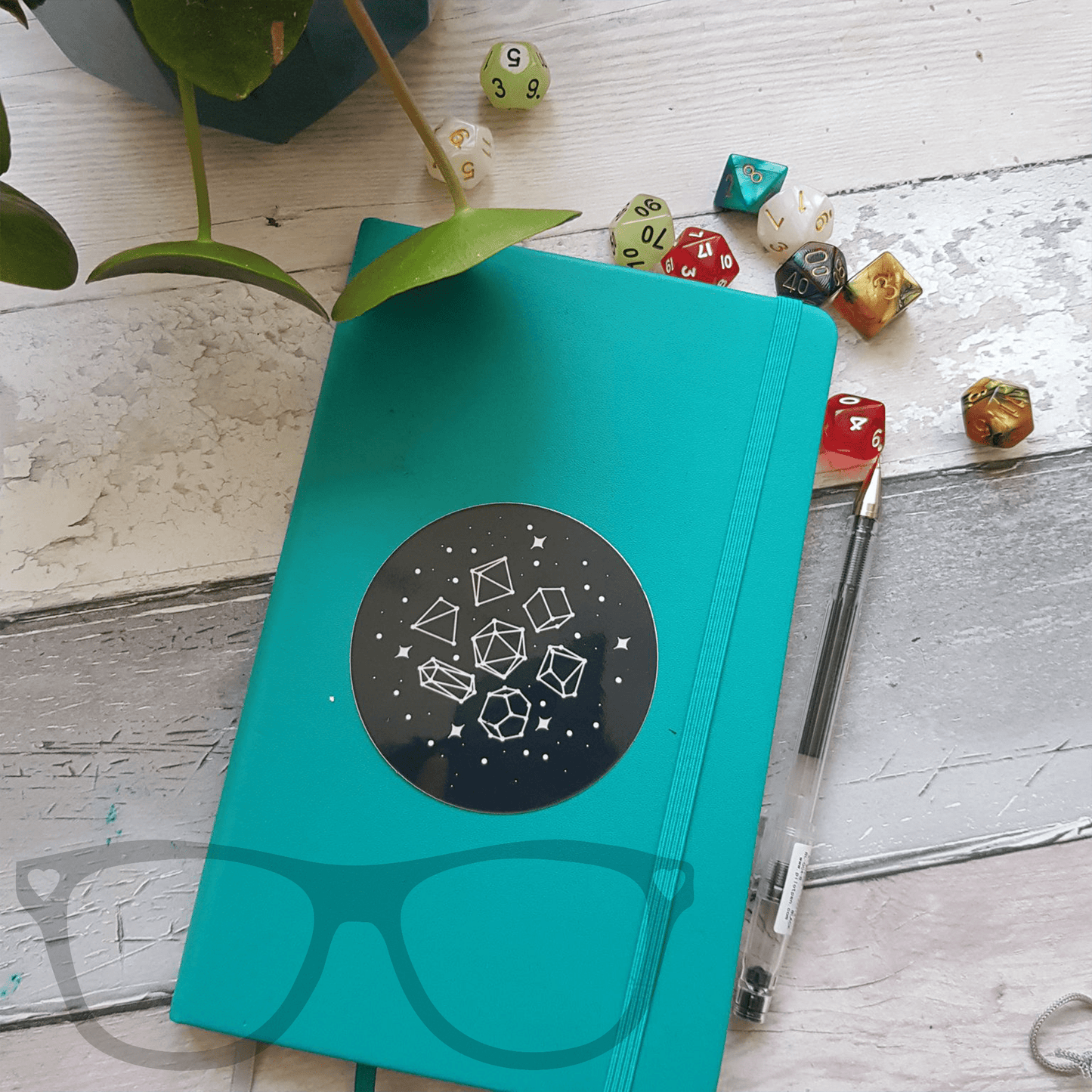 Glow in the Dark Dice Constellations Sticker - Mini Geek Boutique