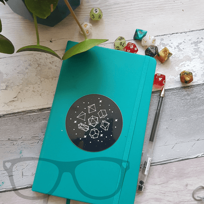 Glow in the Dark Dice Constellations Sticker - Mini Geek Boutique