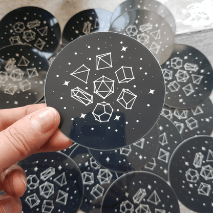 Glow in the Dark Dice Constellations Sticker - Mini Geek Boutique
