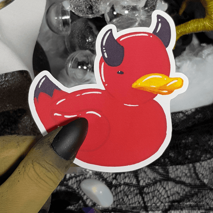 Halloween Beelzeduck Vinyl Sticker - Mini Geek Boutique