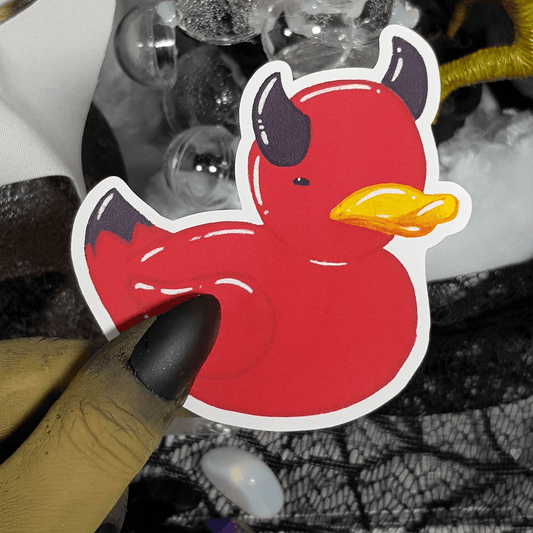 Halloween Beelzeduck Vinyl Sticker - Mini Geek Boutique