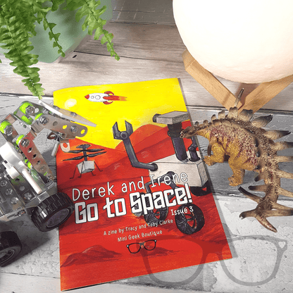 Issue 3 of Derek & Irene Zine – Space Adventure with Derek and Irene | Kids Story & Activity Zine - Mini Geek Boutique