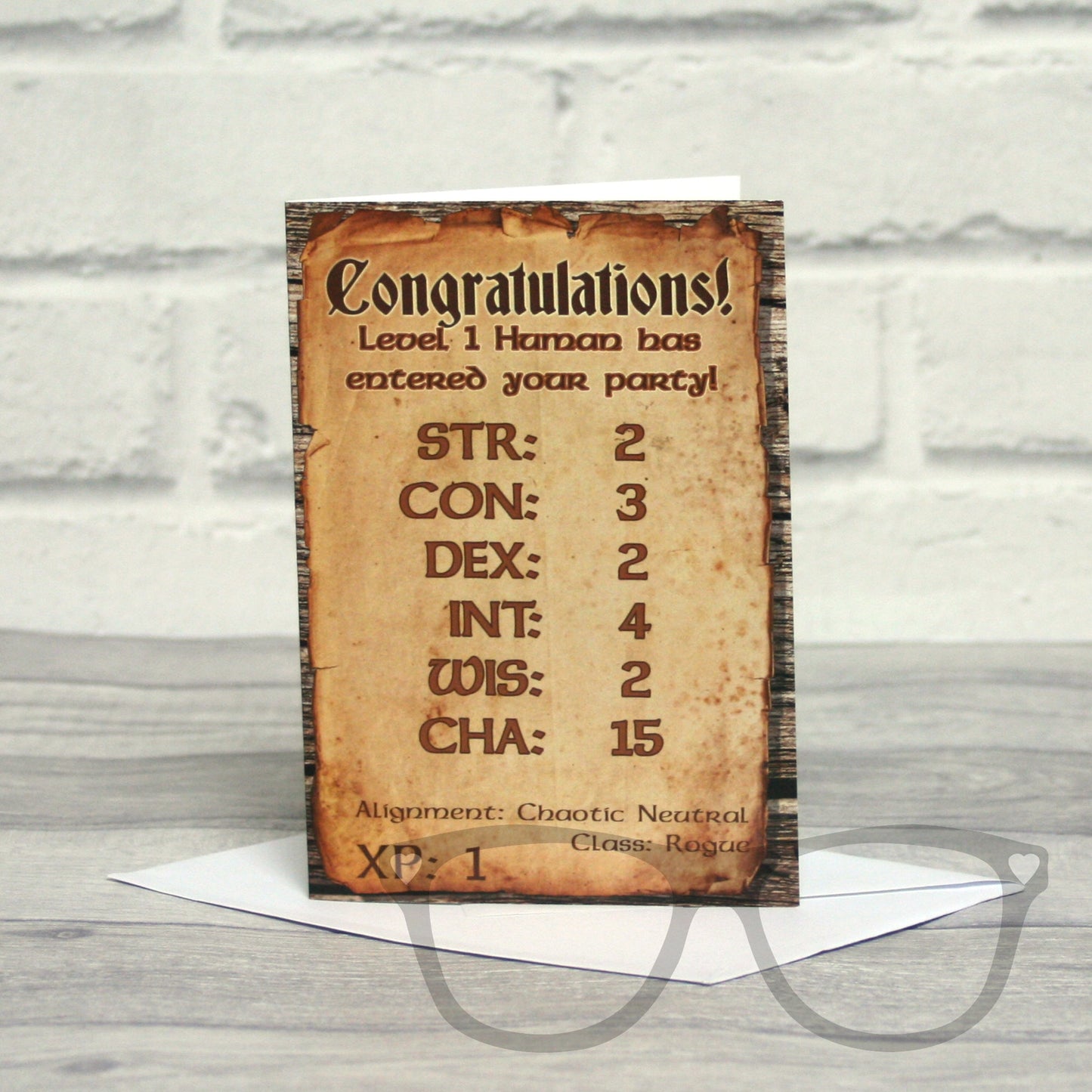 Level 1 Human New Parent Greeting Card – Blank Inside, Ideal for Any Occasion - Mini Geek Boutique
