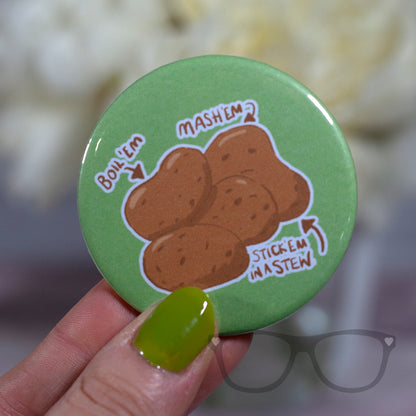 Potato 58mm Badge - Mini Geek Boutique