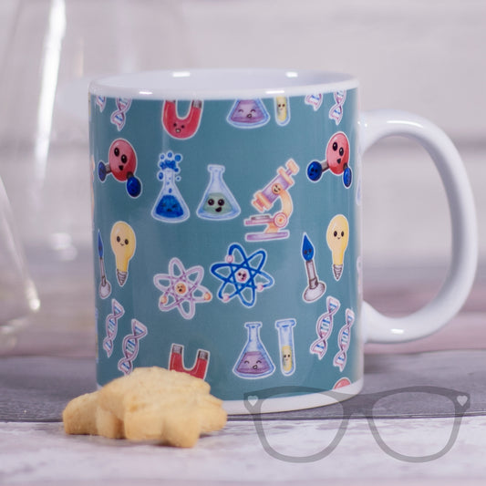 Science Pattern Ceramic Mug - Mini Geek Boutique